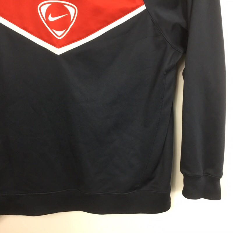 Nike Pullover Shirt Mens Sz XXL Navy Blue Red Logo Crew Neck Long Sleeve Sports gallery