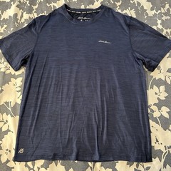 Eddie Bauer Motion Tee Men’s XL Blue Heathered Short Sleeve Performance Shirt