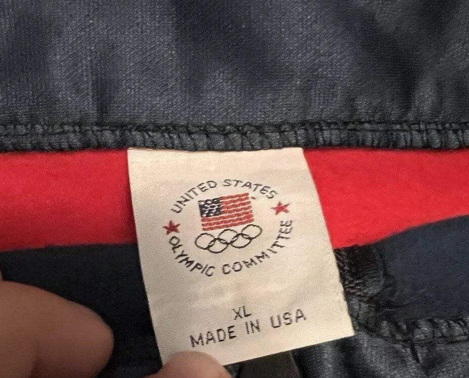USA Olympic Committee Pullover Size Adult XL Jacket London Made in U.S.A gallery