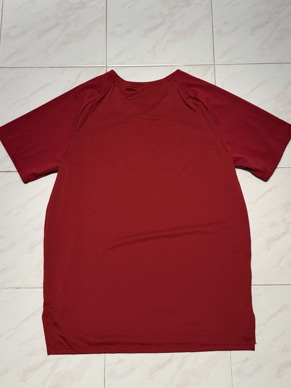 Men L Nike Pro Elite Arkansas Razorbacks Track Team Issued Shirt Made In USA gallery