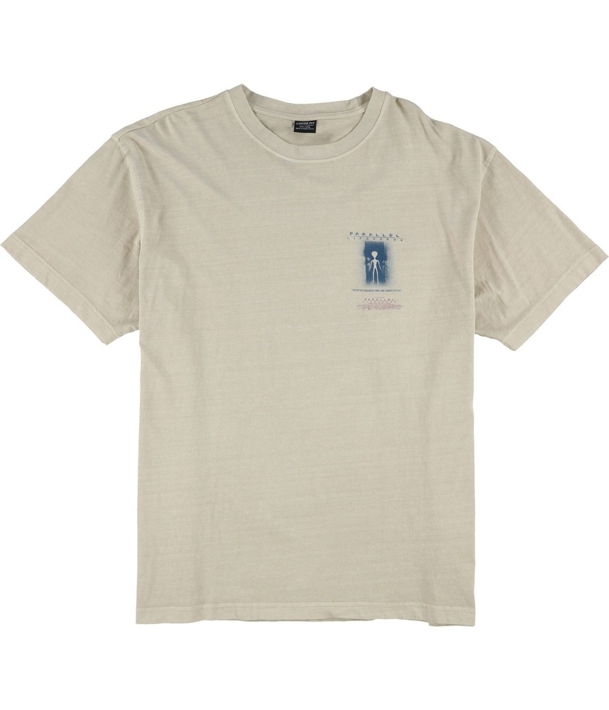Cotton On Mens Parallel Lifeforms Graphic T-Shirt, beige, 2XL