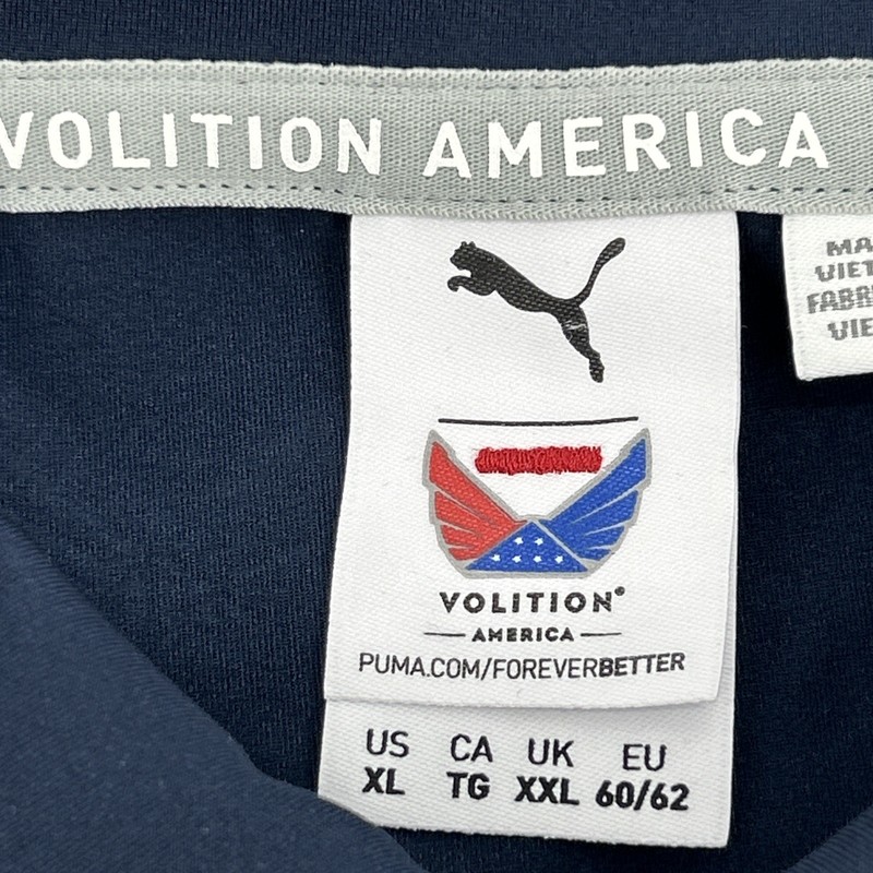 Puma Volition Shirt Men's XL Blue Polo UPF 50 USA Flag Oakley Country Club NEW gallery