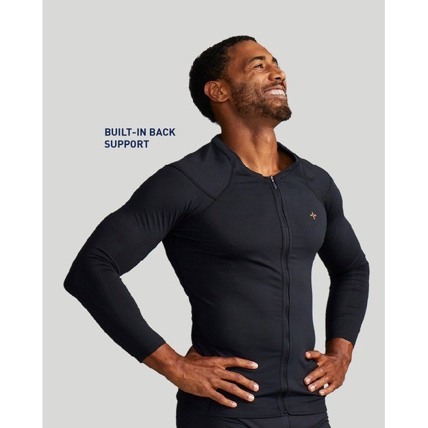 Tommie Copper Mens LS Full Back Compression Shirt Black 2XL New gallery