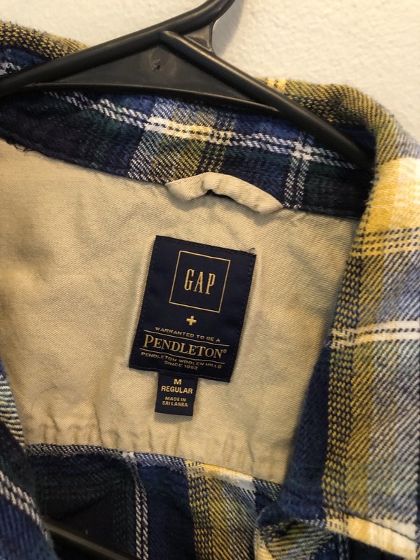 Pendleton X Gap Flannel Shirt Lot Plaide Size Medium gallery