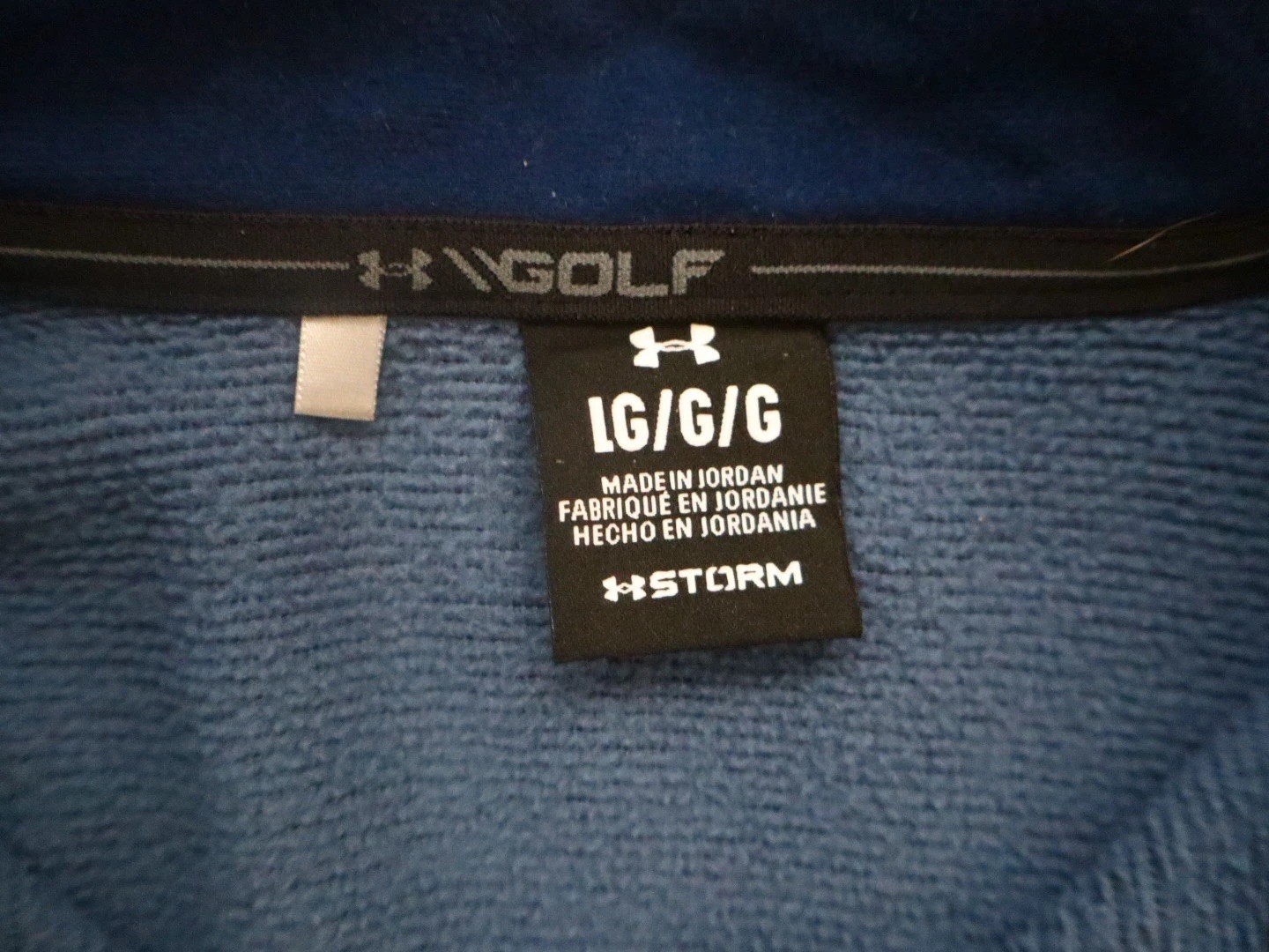 Under Armour Golf Men's Blue 1/4 Zip Mock Neck Loose Fit Pullover LG/G gallery