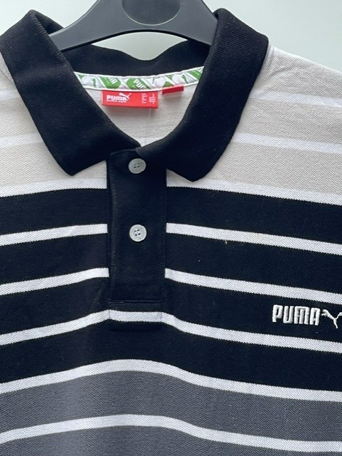 Men's Puma Original Stripe Short Sleeve Premium Multi Polo Shirt P4 RRP £29.99 gallery