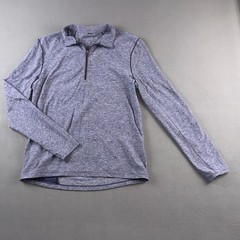Lululemon Metal Vent Tech 1/2 Zip 2.0 Blue Heather Space Dye Pullover Mens M