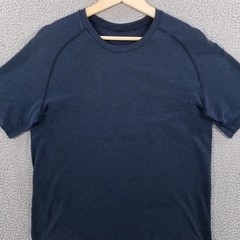 Lululemon Metal Vent Tech Shirt Medium Blue Athletic Workout Tee Training Gym