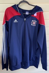 Adidas Rare CHICAGO FIRE Hoody jersey Track Sweat shirt Jacket Top 2XL V
