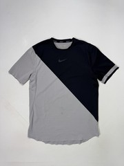 Nike Court Zonal Cooling Challenger Tennis Top Grey Black Men Medium 887513-027
