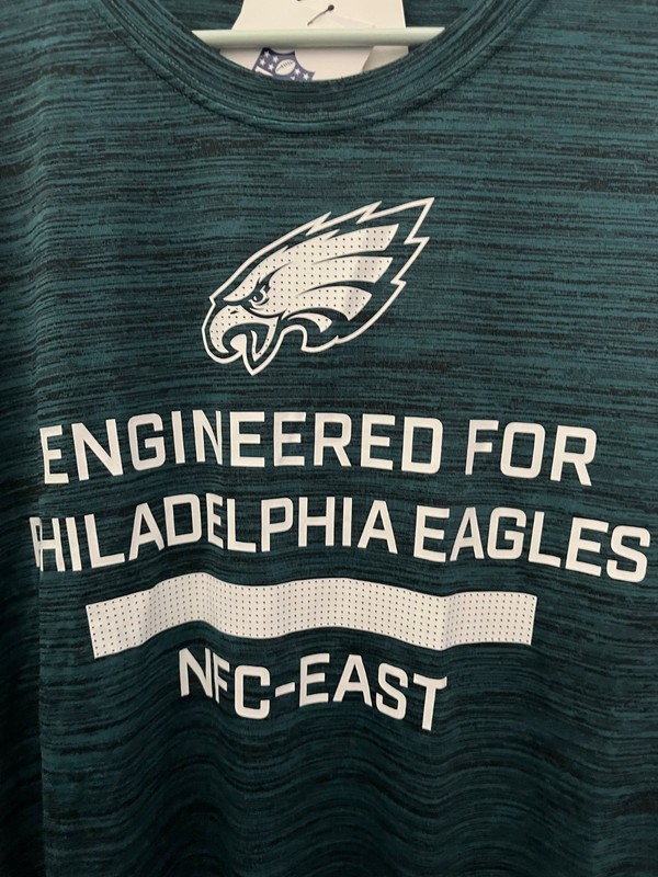 Nike Philadelphia Eagles Green White Velocity Long Sleeve T-Shirt Men's Size XL gallery