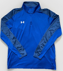 Under Armour HeatGear 1/4 Zip Long Sleeve Pullover w/ Mock Neck • Men’s L Loose
