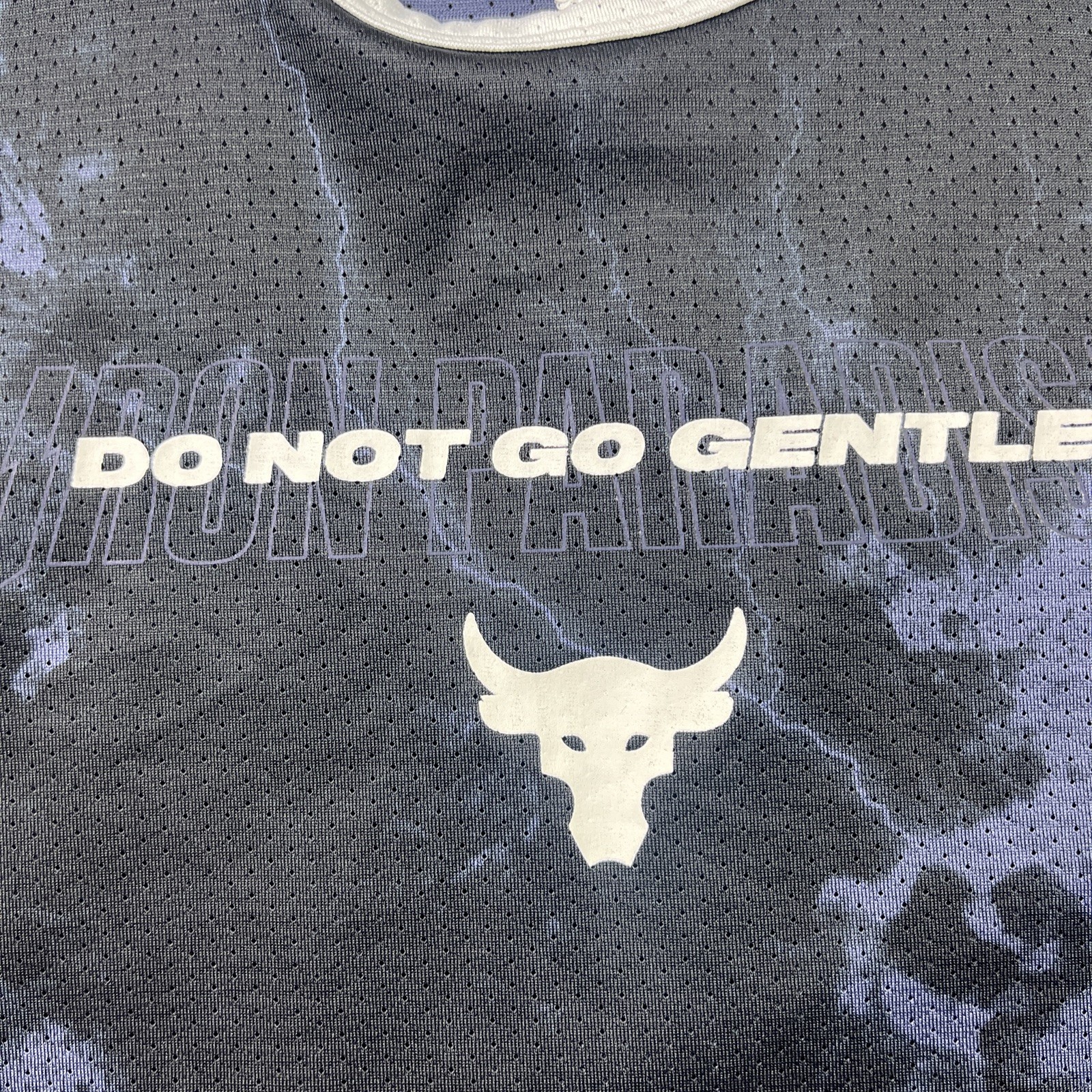 Under Armour Project Rock Mesh Tank Top Shirt Mens Small Do Not Go Gentle gallery