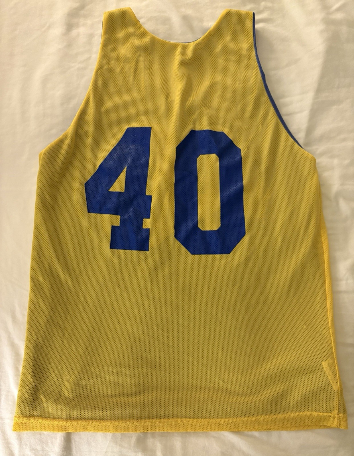 Camp Gold #40 Teamwork Athletic Apparel Reversible Mesh Breathable Jersey Tank gallery