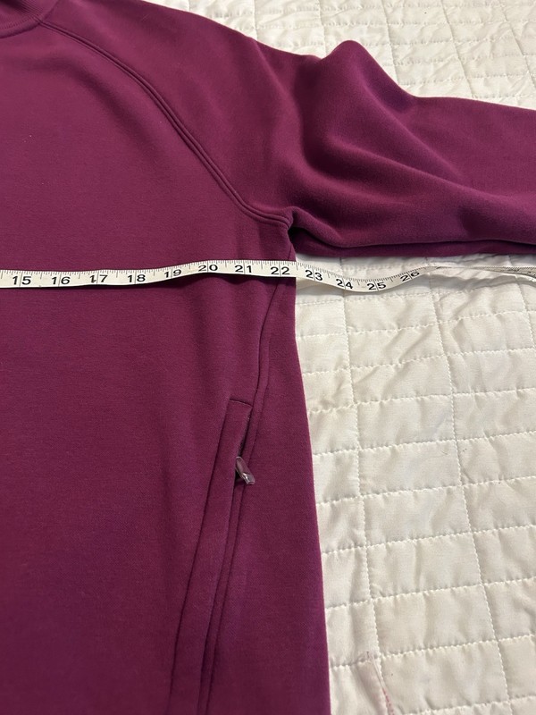 Fabletics Go-To Quarter Zip Pullover Men’s Large Purple Athletic Sweater gallery