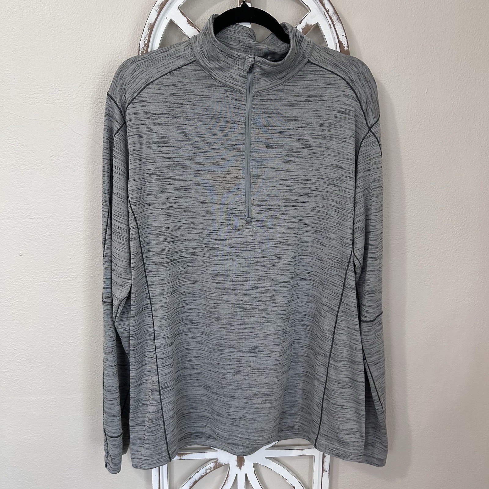 Kuhl Alloy 1/4 Zip Pullover MENS XLARGE Gray Pullover Long Sleeve Performance gallery