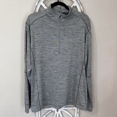 Kuhl Alloy 1/4 Zip Pullover MENS XLARGE Gray Pullover Long Sleeve Performance