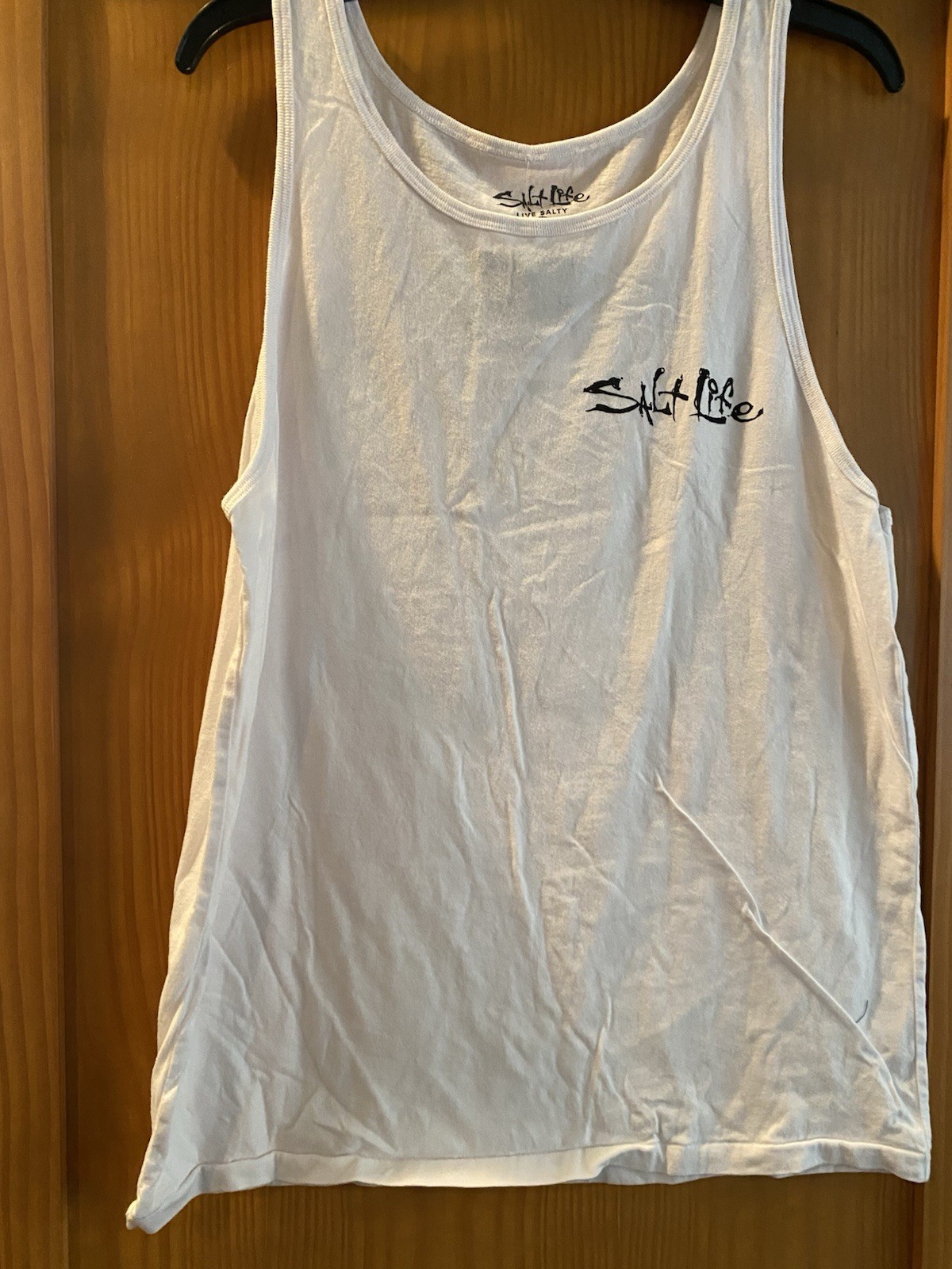 Salt Life Men’s White Aquaholic Summer Ale Tank Top NWT Size M gallery