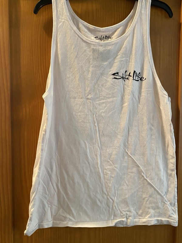 Salt Life Men’s White Aquaholic Summer Ale Tank Top NWT Size M gallery