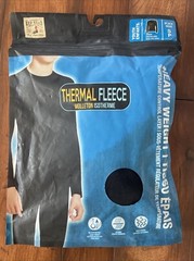 Redhead Thermal Fleece Molleton Long Sleeve Shirt Youth Small Black/blue