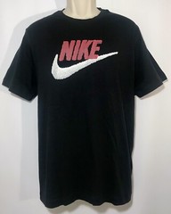 Nike Sportswear Crew Shirt Men’s Short Sleeve Black/University Red/White