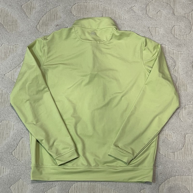 Peter Millar Pullover Mens M Green Perth Performance Quarter 1/4 Zip Golf gallery