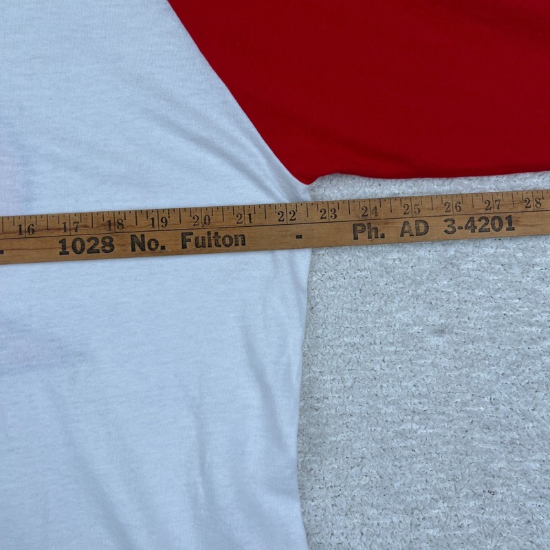 VTG Fresno State Bulldogs Baseball Shirt Mens L White Red Russell Football gallery