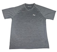 Under Armour HeatGear Mens Shirt 2XL Gray Short Sleeve Performance Athletic Tee