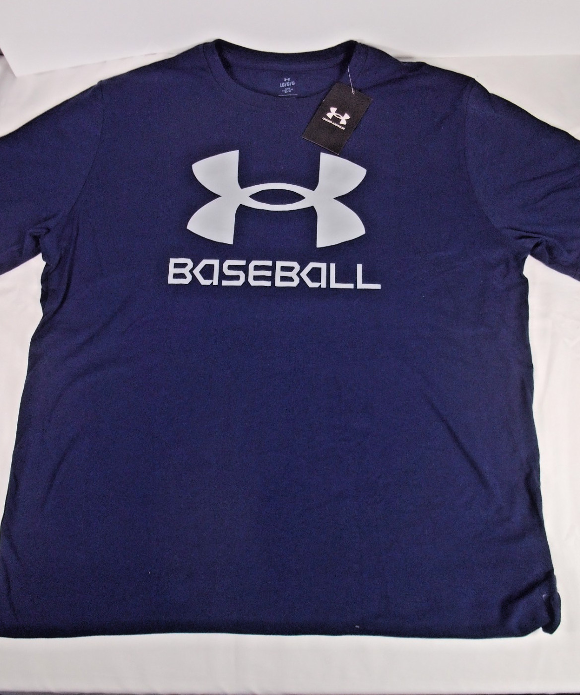 Under Armour Men's UA Baseball Icon Logo Short Sleeve T-Shirt XL Navy gallery