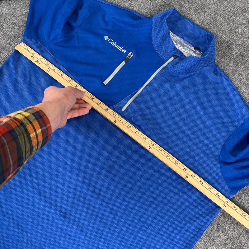 Columbia 2XL 1/4 Zip Blue Golf Haven Country Club STAINS gallery