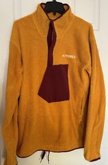 adidas Men’s Large Terrex XPloric High Pile Snap Fleece Pullover Yellow IB1138