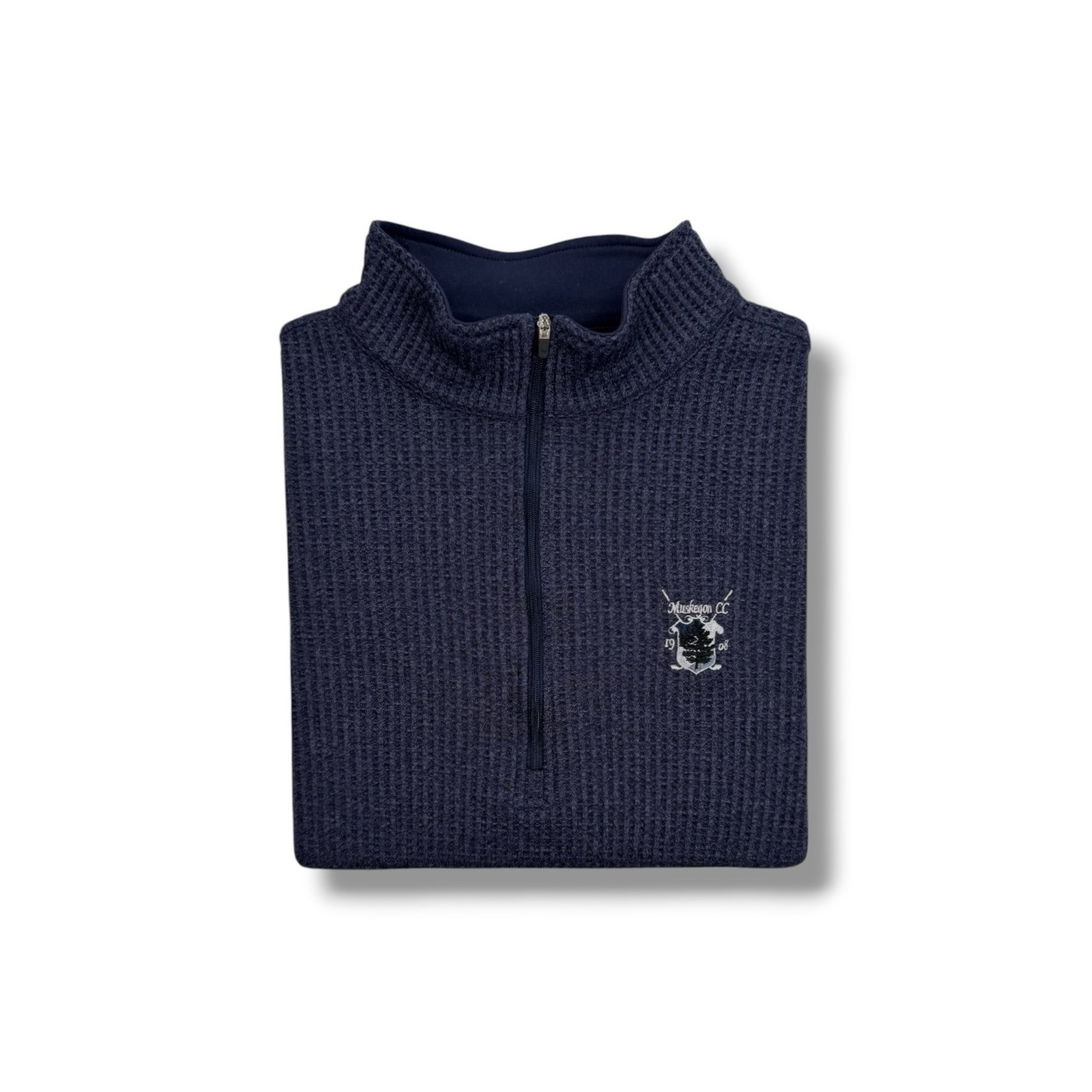 Straight Down 1/4 Zip Waffle Performance Pullover Mens Large • MINT CONDITION gallery
