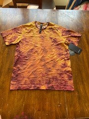 Lululemon Metal Vent Tech T 2.0 Men’s Size L NWT To Dye For Marble Dye Rust Oran
