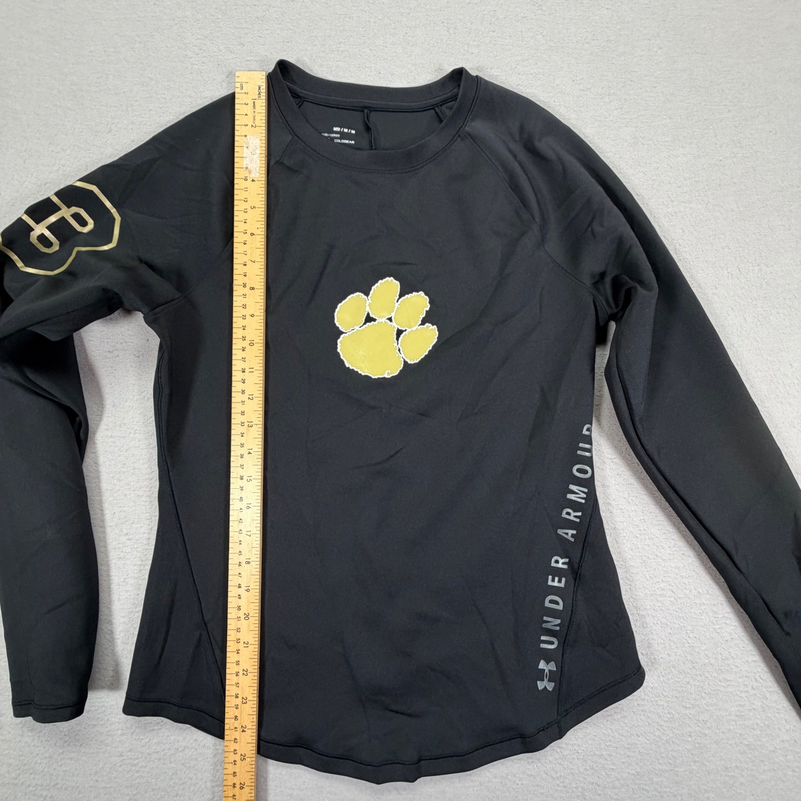 Under Armour ColdGear Shirt Mens Medium Black Excellent Long Sleeve Compression gallery