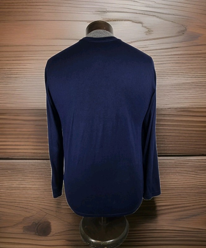 Nike Oakland Football 6A Champs Tee Shirt Mens L Blue Dri Fit Long Sleeve gallery