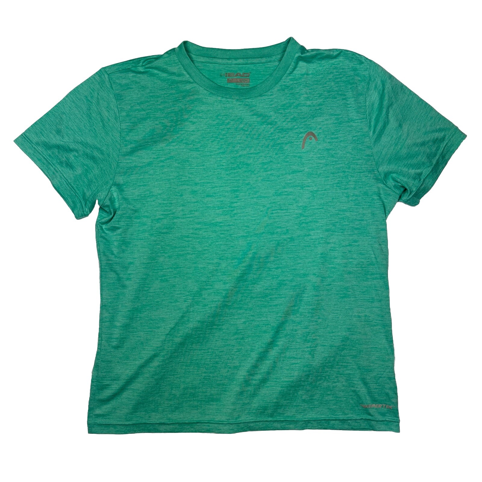 HEAD Men's Hypertek Crewneck Gym Tennis Workout Athletic Shirt Green L gallery
