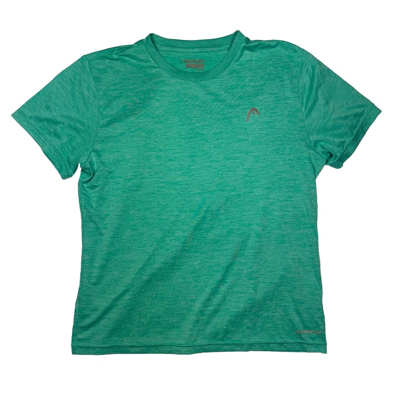HEAD Men's Hypertek Crewneck Gym Tennis Workout Athletic Shirt Green L gallery
