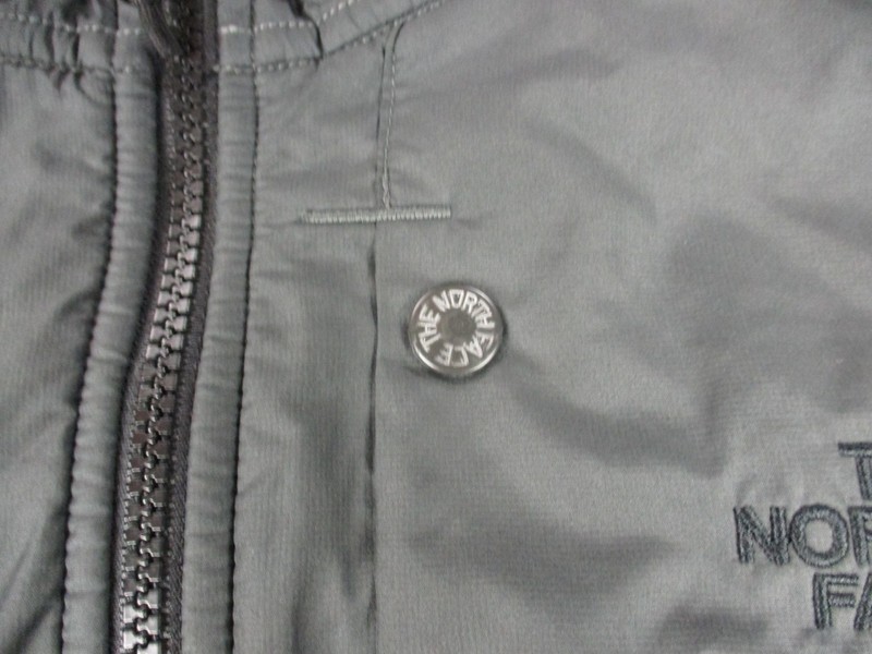 The North Face Pullover Mens Medium Gray Fleece Quarter Zip Patterned Logo Warm gallery