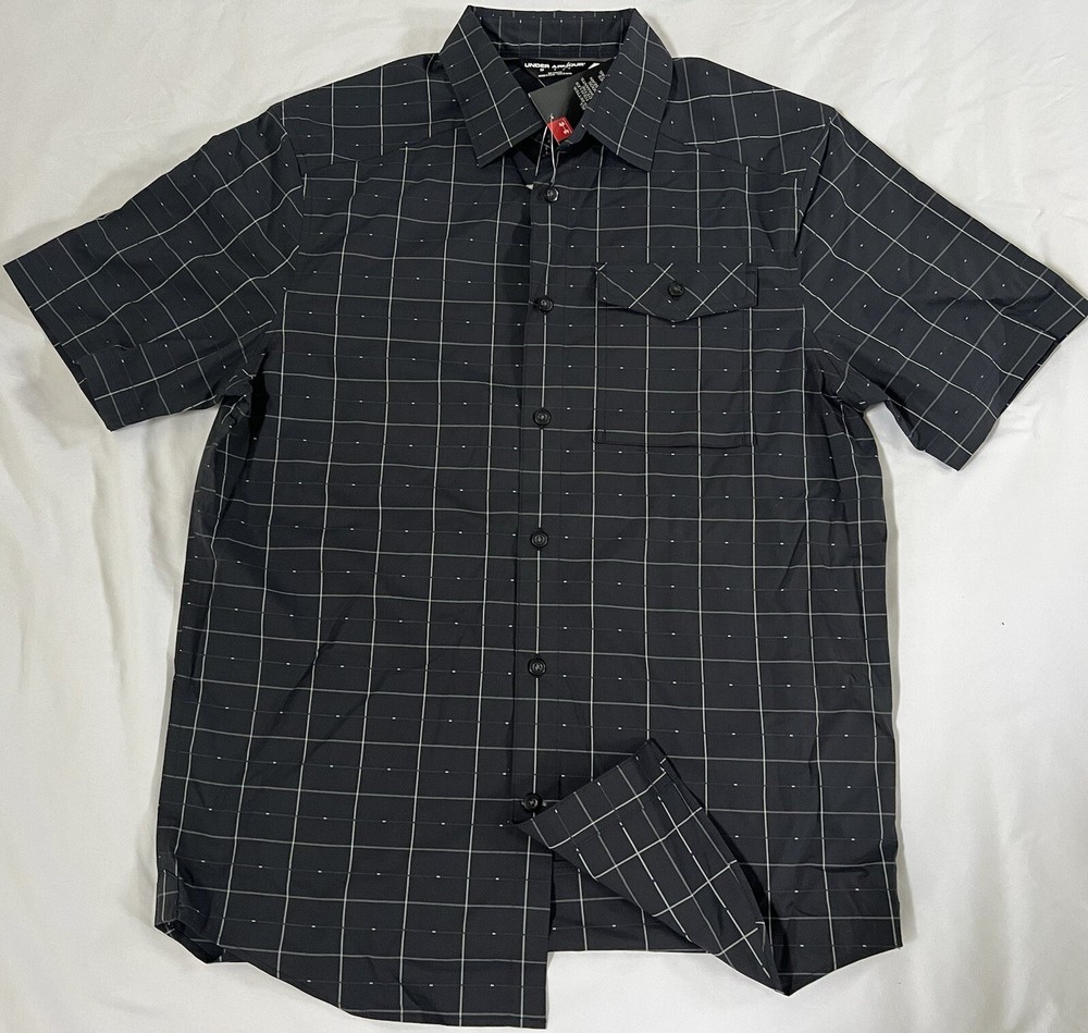 🔥Under Armour UA Backwater S/S Mens Shirt Black STYLE #1290762-001 SMALL $74.99