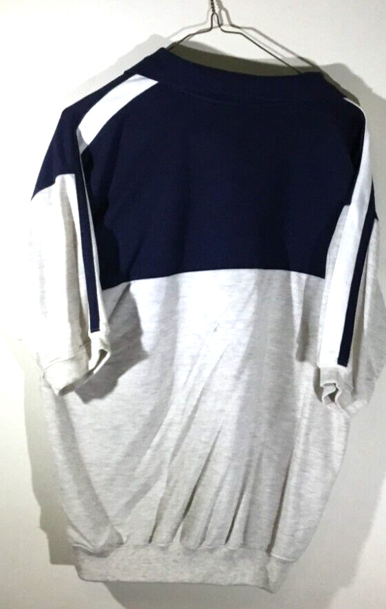 Mens Pullover White Navy Blue Cream Large Cotton Knightsbridge Pre-Owned gallery