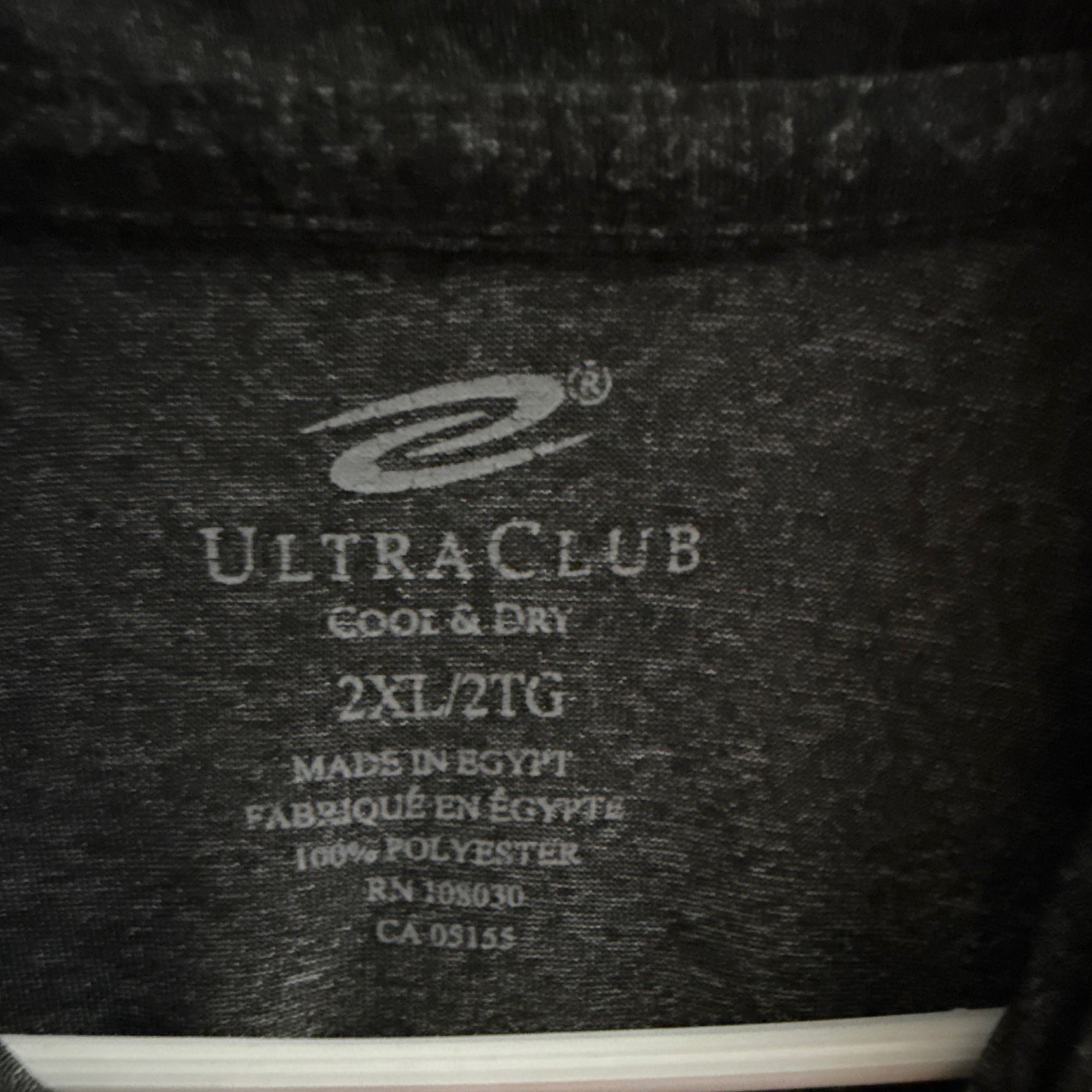 UltraClub Cool & Dry Men’s Pullover 2XL Black Long Sleeve Polyester 1/2 Zip gallery