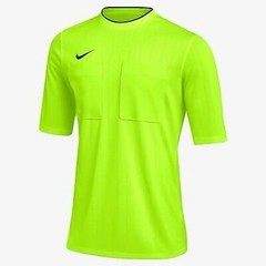 Men’s Nike Dri-FIT Referee II Volt/Black Shirt Size LARGE
