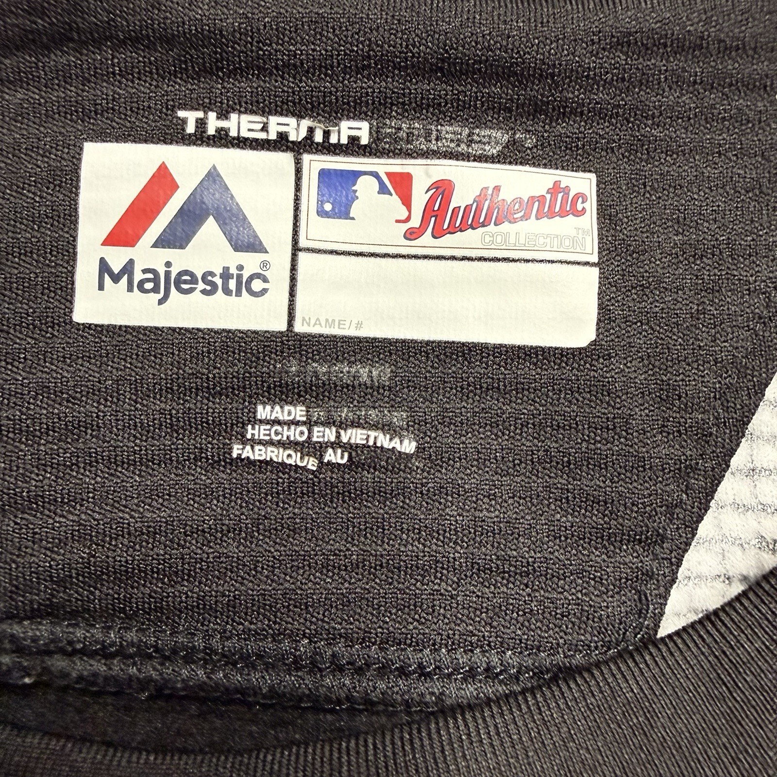 Miami Marlins MLB Majestic Therma Base Mens XL Gray Black Baseball gallery