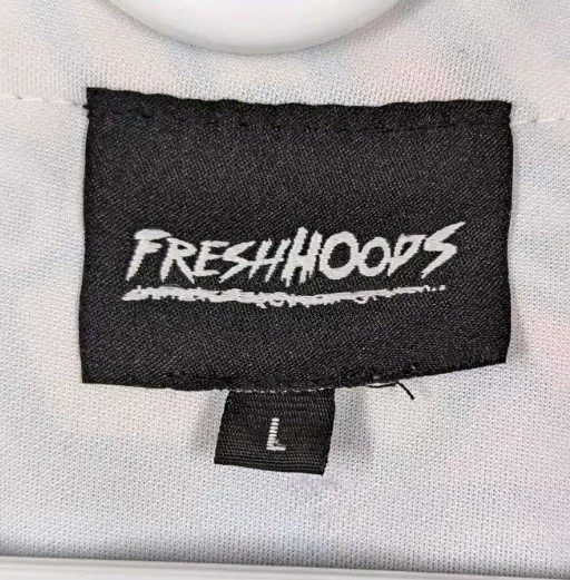 Fresh Hoods Baseball Jersey Men L Button Up Graphic Art Pink Streetwear Shirt gallery
