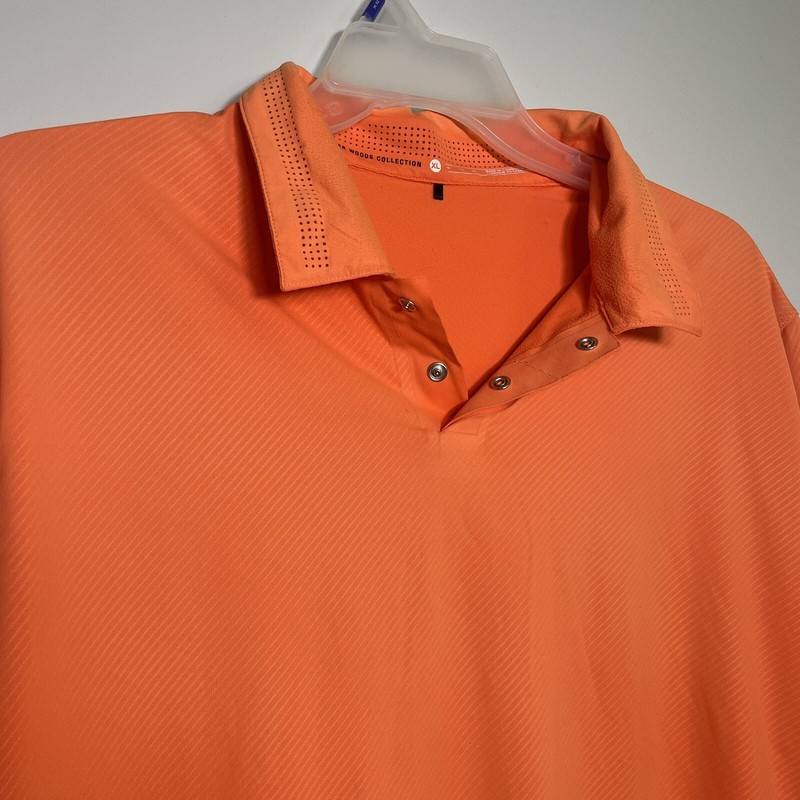 Nike Tiger Woods Collection Performance Dri-fit Polo Short Sleeve Mens XL Orange gallery