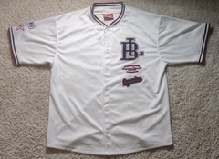 Vtg Empire Bigland Official All Borough Classic Baseball Jersey Mens XXL White