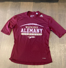 Mens Adidas Climalite Techfit Compression Shirt Alemany Football Large