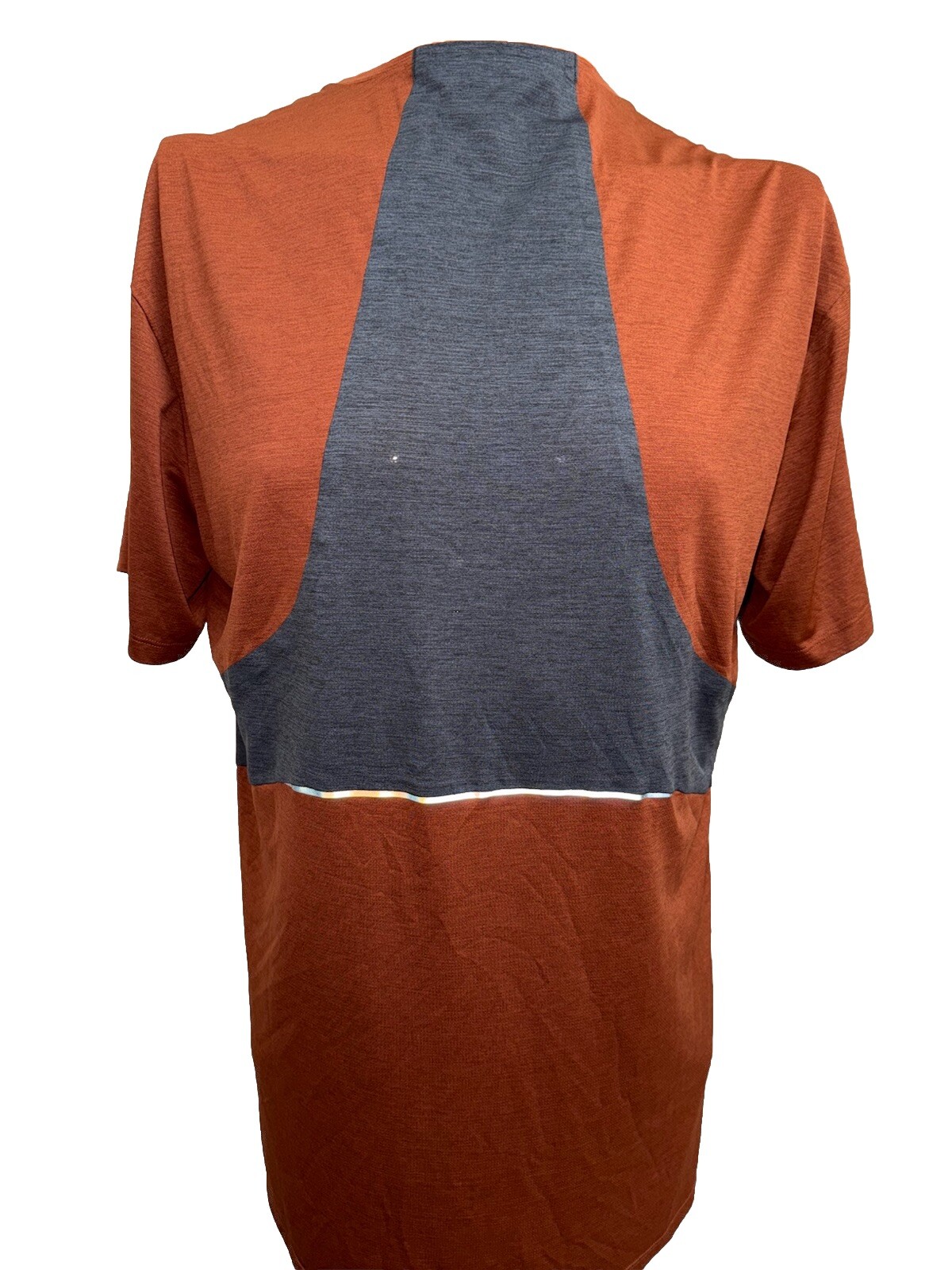 Lululemon Fast Free Short Sleeve Red/Orange Gray Men's Size XL gallery