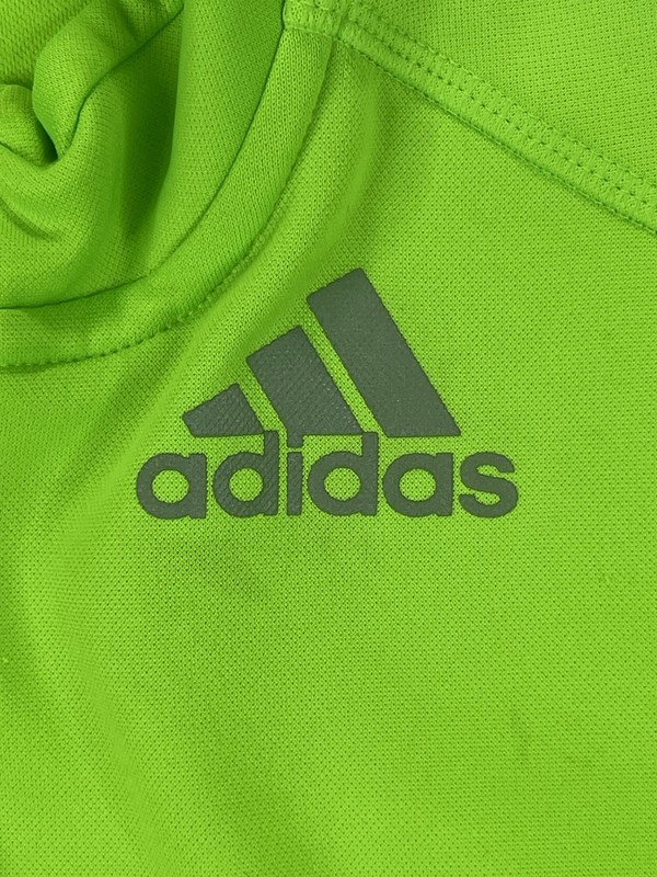 Adidas Running Climalite 1/4 Zip Pullover Green Reflective Strips Men’s Medium gallery