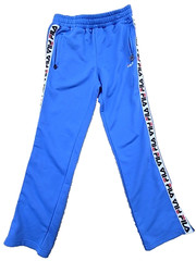 Fila Track Pants Mens Blue Size S 100% Polyester